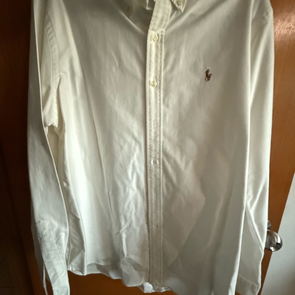 Ralph Lauren Men's Cream Dress Shirt